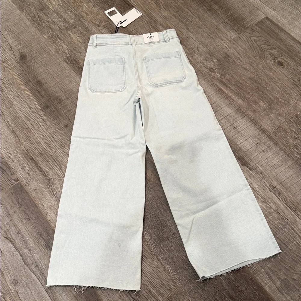 OAT NY High Rise Wide Leg Cropped Jean (4/27)